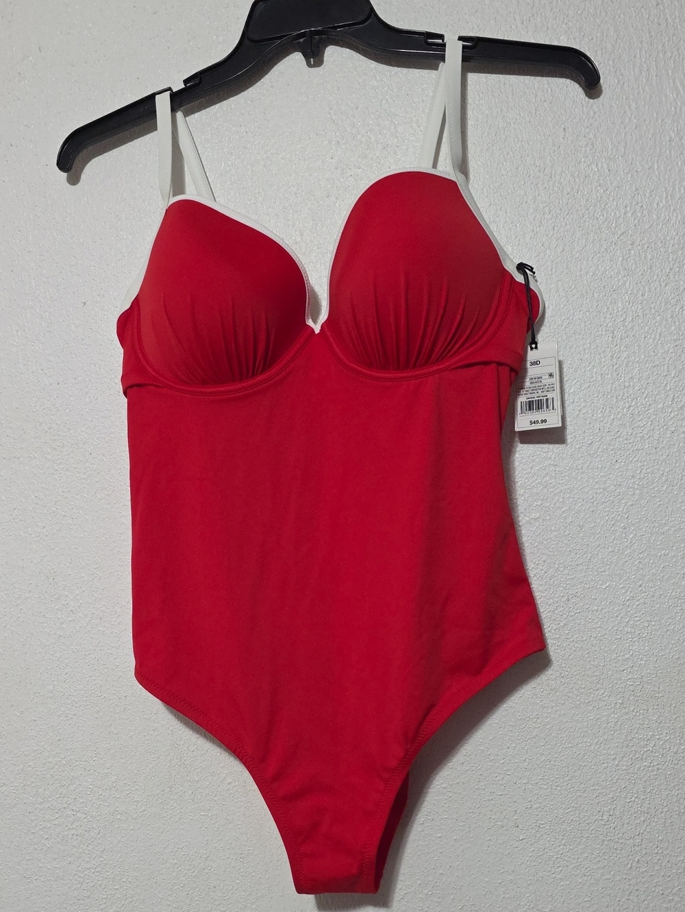 Shade & Shore Red Bikini Top with Branded White Tag